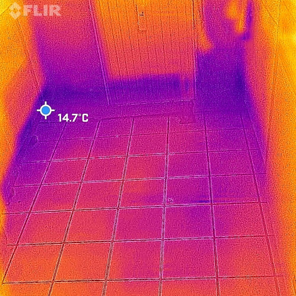 Leckortung Thermografie Einsatz Wasserschaden in Küche